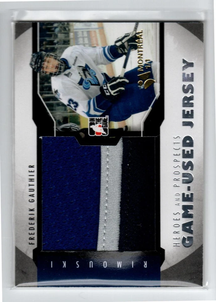 2012-13 ITG Jersey Silver #M13 Frederik Gauthier 1/1 *#/30 - Image 1 of 1