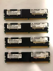 ELPIDA 16GB (4X4GB) 2Rx4 PC2-5300F DDR2 ECC Server Memory Ram EBE41FE4ACFT-6E-E - Picture 1 of 1