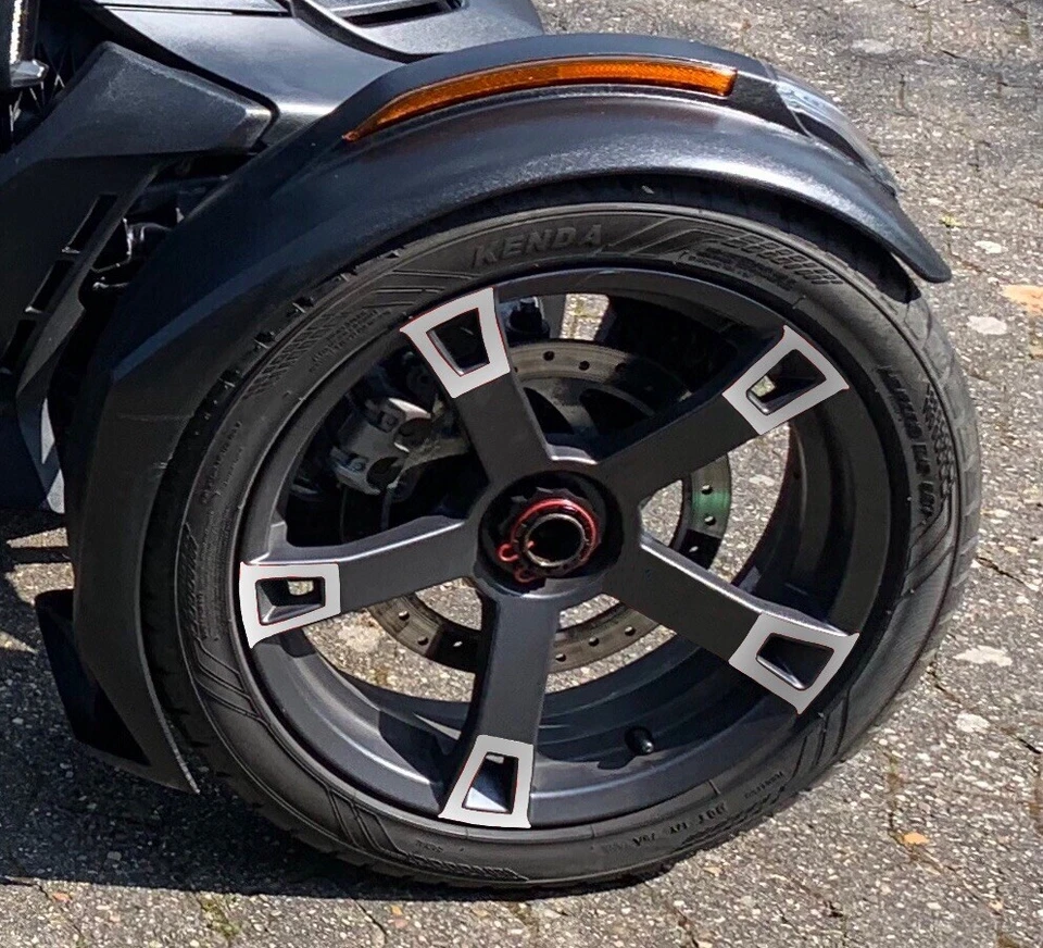 can-am ryker - ACE Felgen Akzente,  für Alle 3 Felgen - weiß - Bild 1 von 1