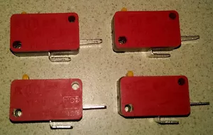 4 EA - 2 contact snap in microswitch for video arcade button - Picture 1 of 2