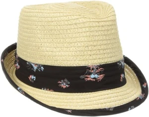 Quiksilver 184065 Kids Boys Gunnit Straw Fedora Hat Natural Size 1 (53 cm) - Picture 1 of 2