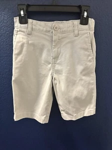 CLASS CLUB Boy's Chino Shorts Size 7 Beige Modern Fit Adjust Waist Stretch - Picture 1 of 8