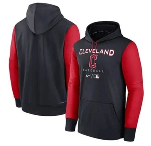 CLEVELAND GUARDIANS NIKE HOODIE ON FIELD MLB MEN PE PLAYER EDITION M MED RARE - Picture 1 of 5