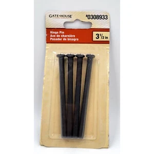 Gate House 4 Piece 3 1/2 inch Oil Rubbed Bronze Steel Door Hinge Pins #0308933 - Picture 1 of 2