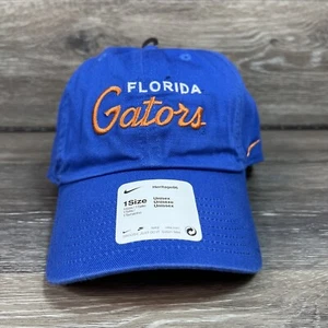 UF Florida Gators Hat Nike Dri-Fit 2021 Heritage86 Blue Orange Adjustable Cap - Picture 1 of 10