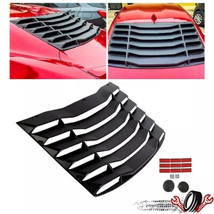 For Chevrolet Camaro 2016-2023 Matte Black Rear Window Louver Sun Shade Cover - Picture 1 of 12