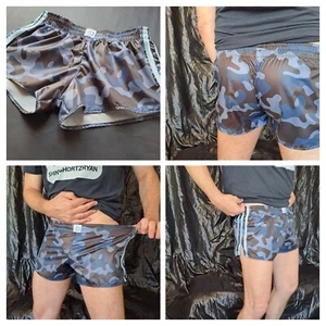 * KAMO * FOOTY & HIPSTER SHORTS in 70d Soft-Sheen Urban Camouflage Nylon - Bild 1 von 13
