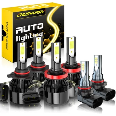 Para Dodge Ram 1500 2500 3500 4500 5500 2013 2014 2015 faros LED + bombillas antiniebla 6X Foto 1 de 4