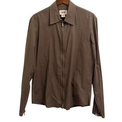 Armani Exchange Y2K Green Lightweight Shirt Jacket with Tailored Fit Medium - Image 1 of 4