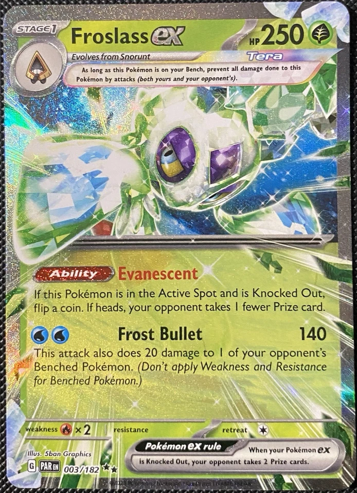 Froslass ex 003/182 Sv04: Paradox Rift Holo - Pokémon Card - Image 1 of 2