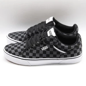 Vans Seldan Checkerboard schwarz Zinn Canvas Herren Skateschuhe Größe 10 - Bild 1 von 7