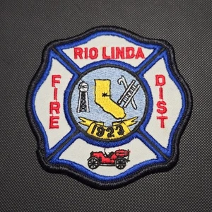 RIO LINDA FIRE DEPT. FIGHTER SHOULDER PATCH SACRAMENTO COUNTY CALOFORNIA - Picture 1 of 2