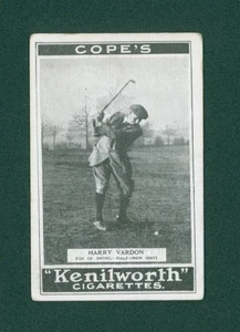1923 Cope's Golf Strokes Golf Card - #1 Harry Vardon, VG/EX - Picture 1 of 2