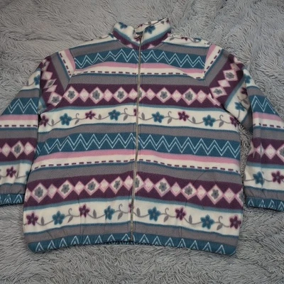Vintage Alfred Dunner Jacket Womens 1X  Zip Up Comfort Casual Pockets Soft - Image 1 of 4