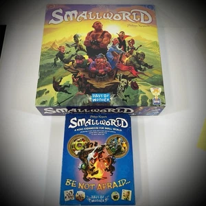 Complete SMALL WORLD BOARD GAME with BE NOT AFRAID EXPANSION *light box damage* - Picture 1 of 12