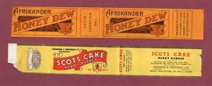 2 x Old EMPTY cigarette tobacco packet labels both different #001 - Picture 1 of 1