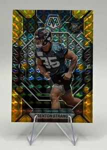 Brenton Strange 2023 Panini Mosaic Gold Fusion /8 Rookie RC #286 - Picture 1 of 2