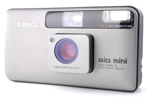 Konica Big Mini BM-201 BM201 35mm f/3.5 Film Camera From JAPAN [Tested MINT] - Picture 1 of 13