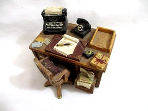 Vintage 1998 TRINKET BOX "A Day at the Office" Resin FIJI Graphics Desk - Bild 1 von 5