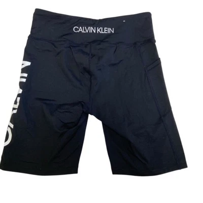 Womens Calvin Klein Bike Cycle Spandex Stretchy Shorts Large - Image 1 of 4