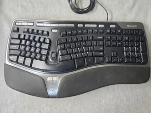 Microsoft Natural Ergonomic Keyboard 4000 V1.0 KU-0462 Wired w/ Riser/Stand OEM - Bild 1 von 13