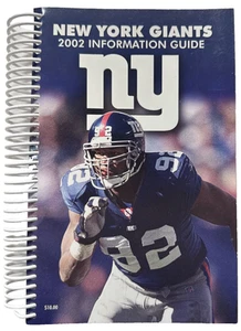 2002 New York Giants NFL Football Information Guide – Michael Strahan Featured - Picture 1 of 6