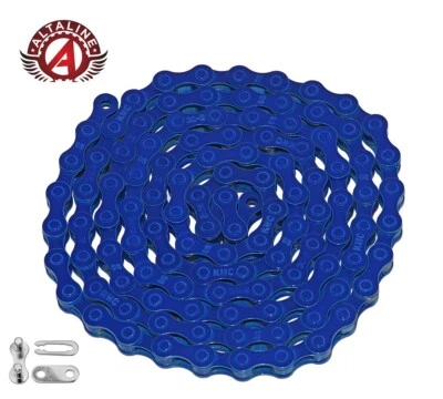 KMC ALTALINE Single Speed BIKE DK BLUE Chain 1/2x1/8x112 LINKS Cruiser FIXIE BMX - Image 1 of 2