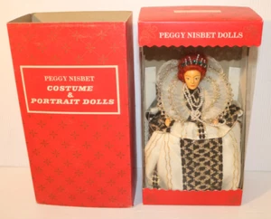 PEGGY NISBET Costume e Ritratto Bambola, P600 Regina Elisabetta I 1533-1603 con Scatola - Foto 1 di 16