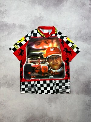 Vintage Ferrari Marlboro Michael Schumacher Jersey Shirt Size XL - Изображение 1 из 4
