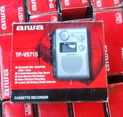 Aiwa TP-VS715 cassette tape voice recorder / Walkman Grey