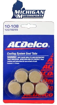 Genuine GM AC Delco Cooling System Tabs - 5 Tablet Pack 12378255 10-108 - Image 1 of 4