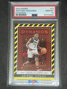 Aros de la NBA 2023 Panini Anthony Edwards #11 Dynamos PSA 10 GEMA MT Minnesota - Imagen 1 de 2