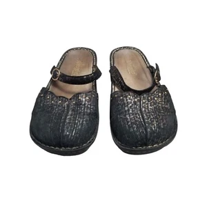 Alegria  PG Lite Dark Cheeta Print Slip On Sz 8 Women Shoes Replaceable Insoles - Picture 1 of 8