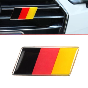 1x Front Grille Bumper German Flag Emblem Badge Sticker For VW Golf Jetta Audi - Picture 1 of 12