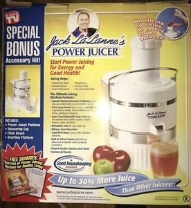 Jack Lalanne Power Juicer Vegetables JUICER 3600 RPM-2.5 AMP MOTORS New Open Box - Picture 1 of 12