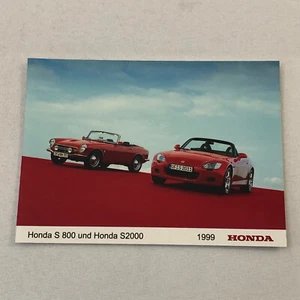1999 Honda S2000 with Vintage Honda S800 Factory Press Photo Photograph S 800 - Picture 1 of 4