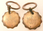 vintage ATWATER KENT * RADIO MODEL 36 -  TWO (2) BRASS CABINET KNOBS - 2" wide