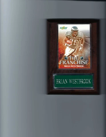 BRIAN WESTBROOK PLAQUE PHILADELPHIA EAGLES FOOTBALL NFL   C Cover