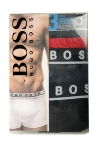 Hugo Boss Men's "Boxer3P FN" 3 Pack Stretch Boxer Shorts Underwear US 2XL IT 56 - Picture 1 of 4