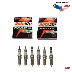 6 x SPARK PLUG EO STYLE AUTOLITE IRIDIUM XP FOR DODGE DURANGO 11-19 3.6L V6 - Picture 1 of 2