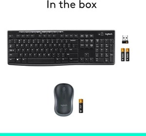 Logitech MK270 Wireless Keyboard And Mouse Combo For Windows, 2.4 GHz Wireless, - Picture 1 of 11