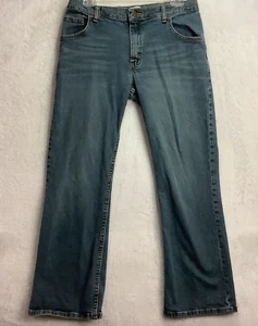 WRANGLER Boys Youth Size 16 Husky Classic Boot Adjustable Waist Blue Jeans - Picture 1 of 10