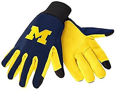Michigan Wolverines Texting Gloves NEW One Size Fits Most FOCO Cover