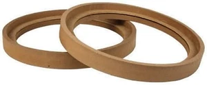 PAIR ( 2) 1" MDF 6.5" SPEAKER MOUNTING SPACER RECESSED FIBERGLASSING RINGS 6.5IN - Picture 1 of 12