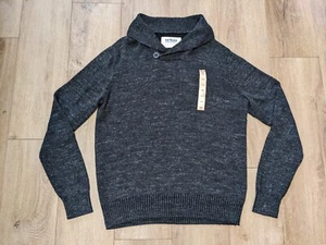 Urban Pipeline Men's Popover Sweater Sz L Cotton Shawl Neck Charcoal Gray $50 - Picture 1 of 9