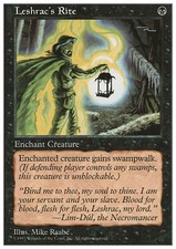 Magic the Gathering MTG Leshrac's Rite (173) Fifth Edition   LP