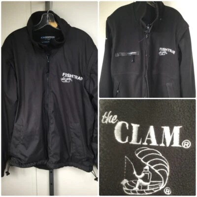 IceArmor Clam M Black Reversible Ice Fishing Jacket Dave Genz Flytrap Zip Off - Image 1 of 4