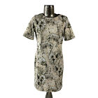 Fransa Dress Cream Floral Womens Pockets New Size Large 16 Eu44 Rrp £50