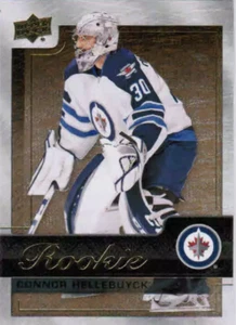2015-16 Upper Deck Fusion Hockey Rookie Card GOLD # R7 Connor Hellebuyck - Picture 1 of 1