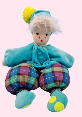 Spielpuppe Stoff Puppe Handarbeit 42 cm Lang Schlenker Puppe mit Mütze &Pullover - Bild 1 von 4